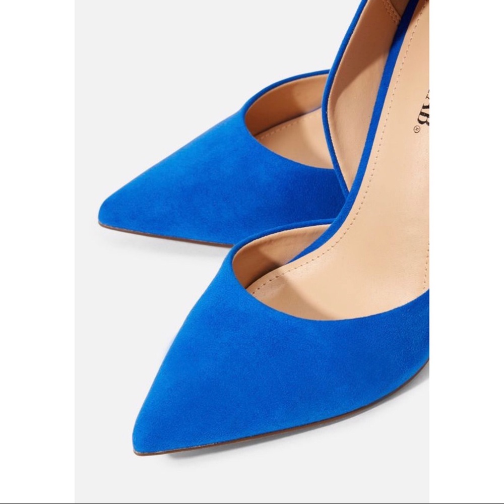 🆕JustFab Blue Monika D’Orsay Stiletto